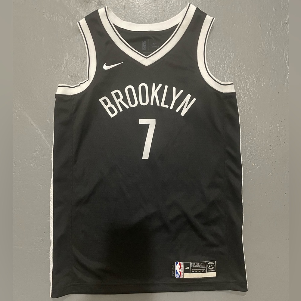 Nike Mens Black Brooklyn Nets Kevin Durant “KD” NBA Basketball Jersey Size Small